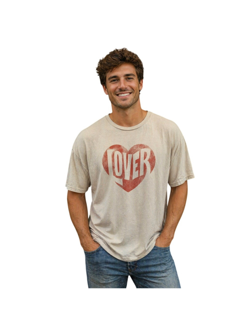Mad engine lover spell out boyfriend husband valentines t shirt top EUC mens L